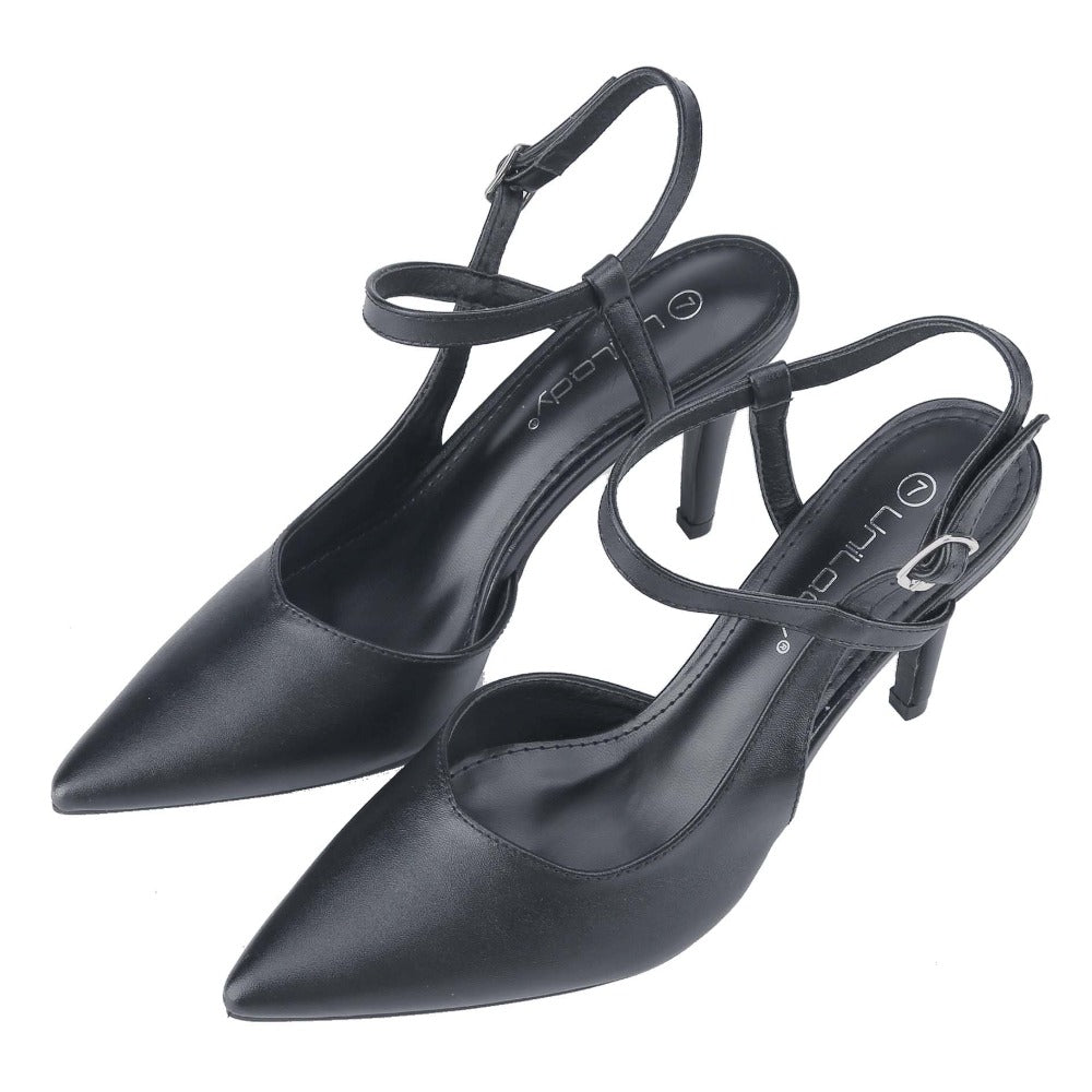 Elegant and fashionable new spring and summer pointed stiletto heels, back-opening design single-strap sandals, wedding party commuting essentials