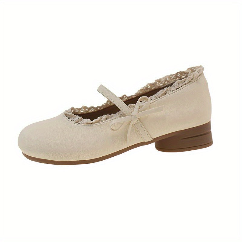 French-Style Low-Heel Fashion Flat Shoes for Women, New Spring\u002FSummer Dress Shoes, White Casual Ballet Flats