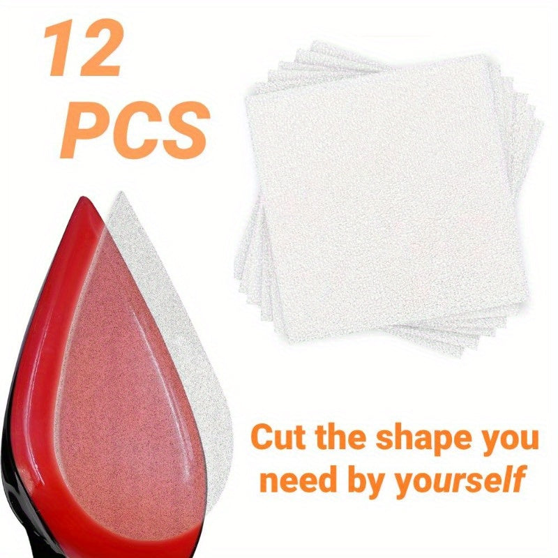 High Heel Sole Protectors - Versatile Stickers for All Shoes, 6 Pairs of Sheets Included