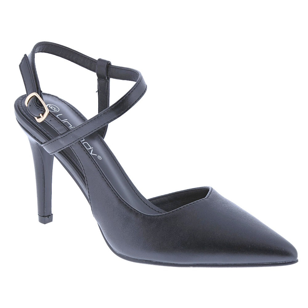 Elegant and fashionable new spring and summer pointed stiletto heels, back-opening design single-strap sandals, wedding party commuting essentials