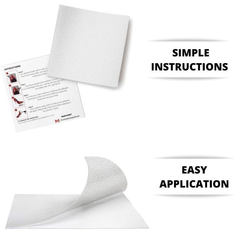 High Heel Sole Protectors - Versatile Stickers for All Shoes, 6 Pairs of Sheets Included