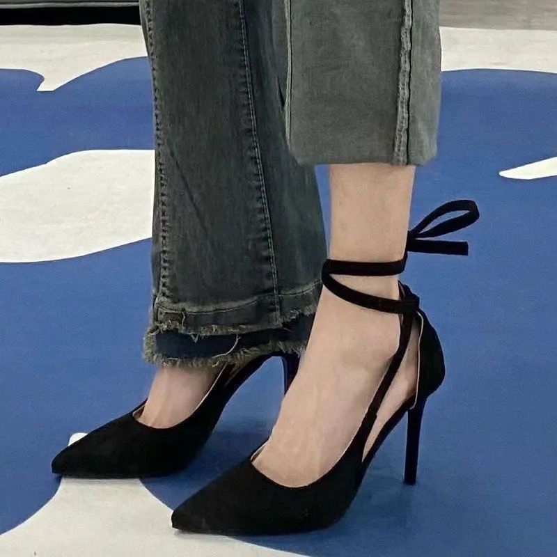 Women's Sexy French high-heeled shoes - Pointed Toe Stiletto heels, Slip-Resistant Rubber Sole, Formal & Party Evening Shoes - Elegant Women's Dress Footwear