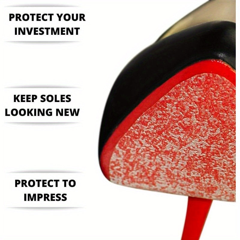 High Heel Sole Protectors - Versatile Stickers for All Shoes, 6 Pairs of Sheets Included