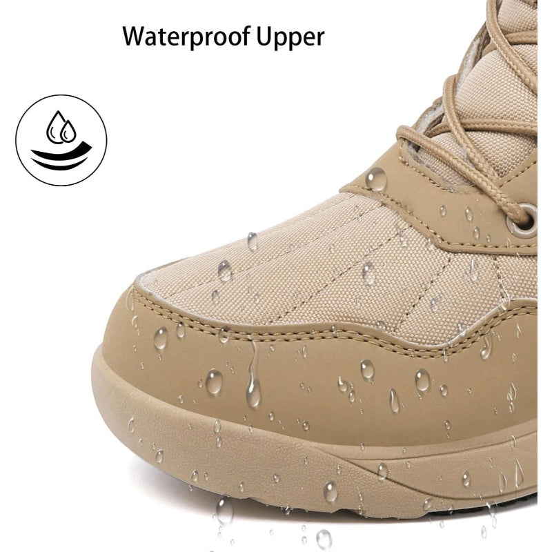 Women's Winter Snow Boots with Fur - Lightweight Warm Ankle Booties, Slip-On\u002F Compatible for Snow, Ice, Slush & Cold Floors - Cozy Winter Shoes for Icy & Wet Surfaces