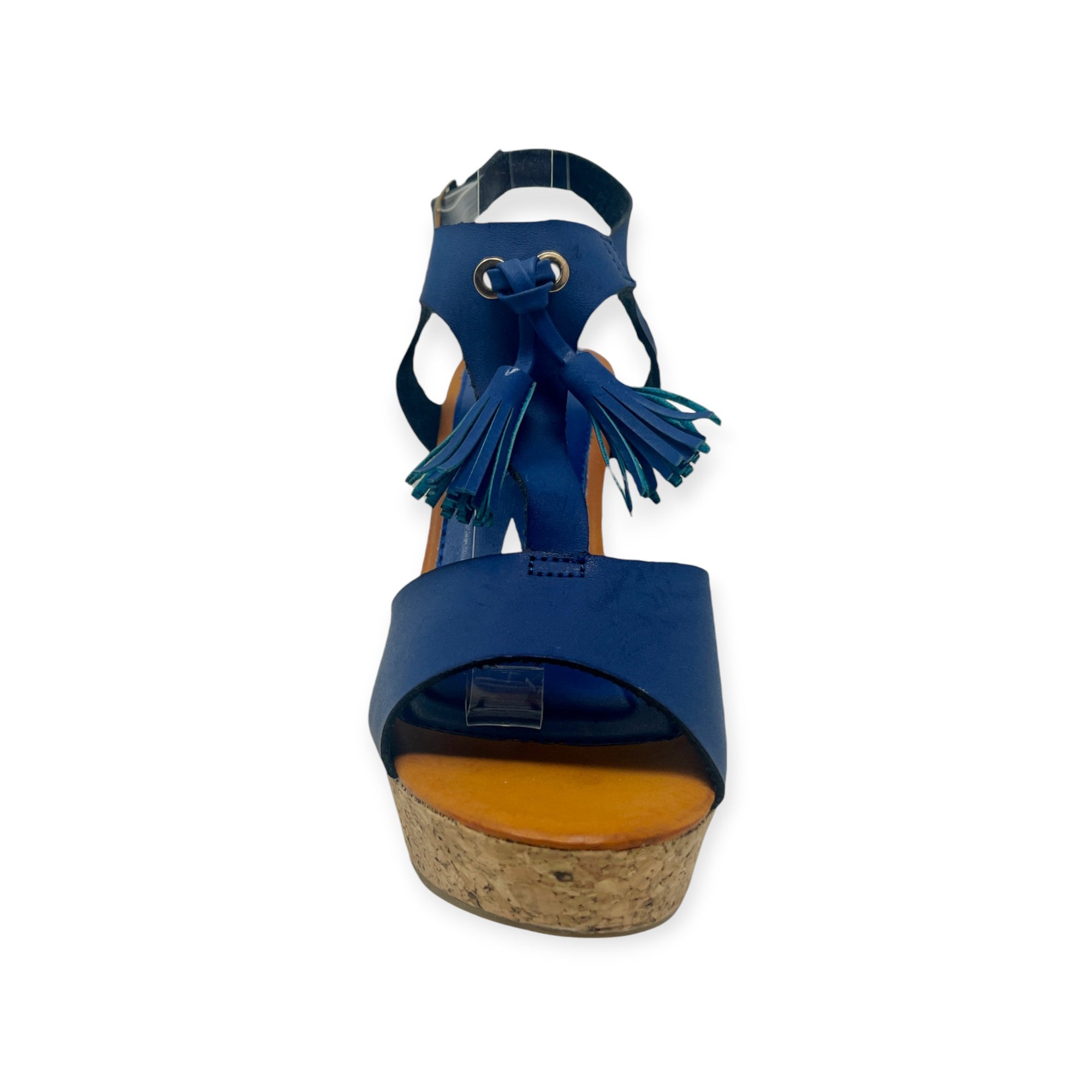 Ladies Fashion High Wedged Cork Sandals Cushioned Wedged Shoes