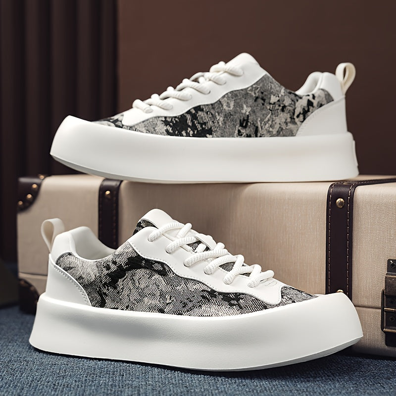 Men'S & Women'S Low-Top Sneakers - Lace-Up Round-Toe Casual Shoes with Arch Support, All-Season Comfort, & GreyTan - Minimalist Everyday Shoes for