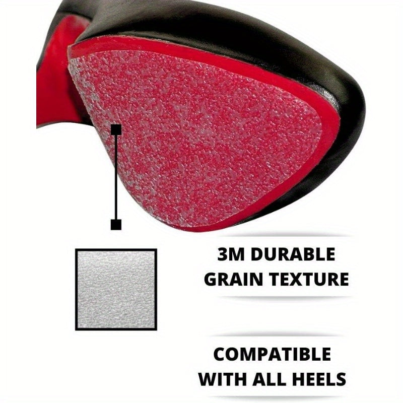 High Heel Sole Protectors - Versatile Stickers for All Shoes, 6 Pairs of Sheets Included