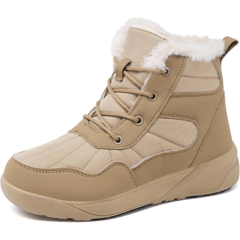 Women's Winter Snow Boots with Fur - Lightweight Warm Ankle Booties, Slip-On\u002F Compatible for Snow, Ice, Slush & Cold Floors - Cozy Winter Shoes for Icy & Wet Surfaces