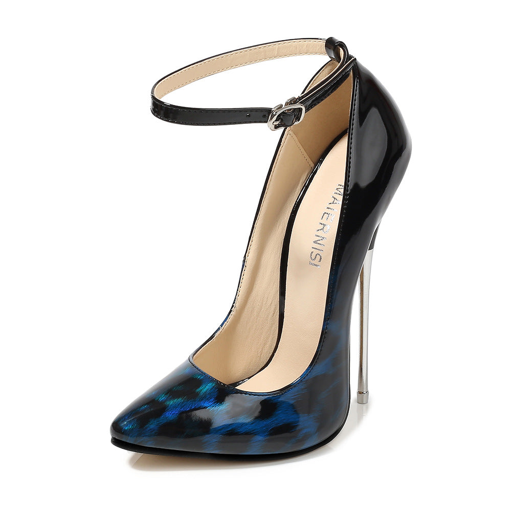 Women's European & American Nightclub Stiletto Heels - Ultra-High Pointed Toe Metal-Heel (PU) Large Size Red\u002FBlack\u002FBurgundy\u002FGolden\u002FCoffee Brown - All-Season Party, & Formal Shoes - Durable Dress Pumps