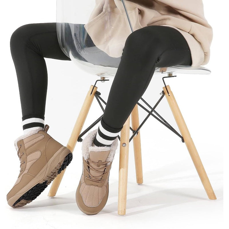 Women's Winter Snow Boots with Fur - Lightweight Warm Ankle Booties, Slip-On\u002F Compatible for Snow, Ice, Slush & Cold Floors - Cozy Winter Shoes for Icy & Wet Surfaces